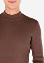 thumb-Afficher les détails de Pull Marron Slim Fit Manches Longues  Homme