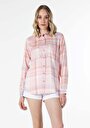 thumb-Afficher les détails de Chemise À Manches Longues Rose Regular Fit   Femme