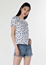 thumb-Afficher les détails de T-shirt À Manches Courtes Blanc Regular Fit  Femme