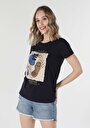 thumb-Afficher les détails de T-shirt À Manches Courtes Marine Regular Fit  Femme