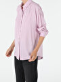 thumb-Afficher les détails de Chemise À Manches Longues Violet Relaxed Fit   Femme