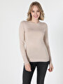 thumb-Afficher les détails de Pull Beige Slim Fit   Femme