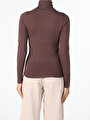 thumb-Afficher les détails de Pull Marron Slim Fit   Femme