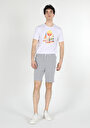 thumb-Afficher les détails de Short Gris Regular Fit Homme