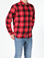thumb-Afficher les détails de Chemise À Manches Longues Rouge Regular Fit   Homme