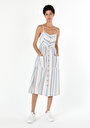 thumb-Afficher les détails de Robe Multicolou Slim Fit    Femme