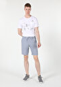thumb-Afficher les détails de Short Bleu Regular Fit Homme