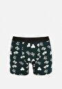 thumb-Afficher les détails de Sous-vêtements Vert Modern Fit Imprimé Homme