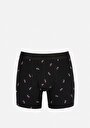 thumb-Afficher les détails de Sous-vêtements Noir Modern Fit Imprimé Homme