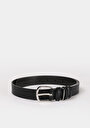 thumb-Afficher les détails de Ceinture Noir Modern Fit Femme