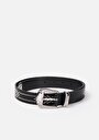 thumb-Afficher les détails de Ceinture Noir Modern Fit Femme