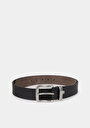 thumb-Afficher les détails de Ceinture Noir Modern Fit Homme