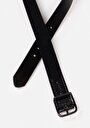 thumb-Afficher les détails de Ceinture Noir Modern Fit Homme