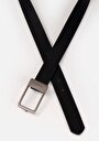 thumb-Afficher les détails de Ceinture Noir Modern Fit Homme