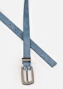 thumb-Afficher les détails de Ceinture Bleu Modern Fit Femme