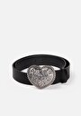 thumb-Afficher les détails de Ceinture Noir Modern Fit Femme