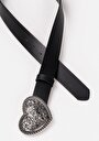 thumb-Afficher les détails de Ceinture Noir Modern Fit Femme