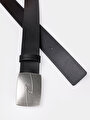 thumb-Afficher les détails de Ceinture Noir Modern Fit Homme
