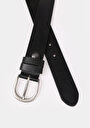 thumb-Afficher les détails de Ceinture Noir Modern Fit Femme