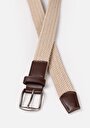thumb-Afficher les détails de Ceinture Beige Modern Fit Homme