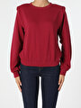 thumb-Afficher les détails de Pull-over Bordeaux Regular Fit  Femme