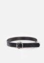 thumb-Afficher les détails de Ceinture Noir Modern Fit Femme