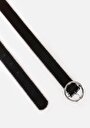 thumb-Afficher les détails de Ceinture Noir Modern Fit Femme