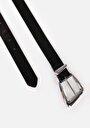 thumb-Afficher les détails de Ceinture Noir Modern Fit Femme