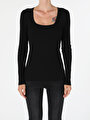 thumb-Afficher les détails de Pull Noir Slim Fit   Femme