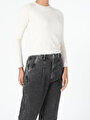 thumb-Afficher les détails de Pull Blanc Slim Fit   Femme