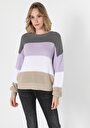 thumb-Afficher les détails de Pull Multicolou Regular Fit   Femme