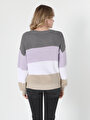 thumb-Afficher les détails de Pull Multicolou Regular Fit   Femme