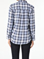 thumb-Afficher les détails de Chemise À Manches Longues Bleu Regular Fit   Femme