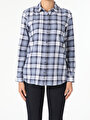 thumb-Afficher les détails de Chemise À Manches Longues Bleu Regular Fit   Femme