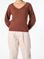 thumb-Afficher les détails de Pull Marron Regular Fit   Femme