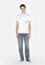 thumb-Afficher les détails de T-shirt À Manches Courtes Blanc Regular Fit Droit Homme