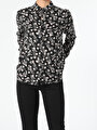 thumb-Afficher les détails de Chemise À Manches Longues Noir Slim Fit   Femme