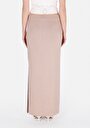thumb-Afficher les détails de Jupe Beige Slim Fit Droit Plongée Mdi Femme