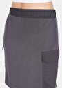 thumb-Afficher les détails de Jupe Anthracite Slim Fit Droit Plongée Mini Femme