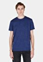 thumb-Afficher les détails de T-shirt À Manches Courtes Bleu Regular Fit Imprimé Homme