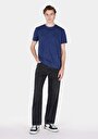 thumb-Afficher les détails de T-shirt À Manches Courtes Bleu Regular Fit Imprimé Homme