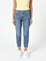 thumb-Afficher les détails de 891 Maya Pantalon Denim Tapered Leg  En  Slim Fit Femme