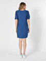 thumb-Afficher les détails de Robe Bleu Regular Fit    Femme