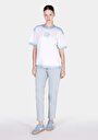thumb-Afficher les détails de T-shirt À Manches Courtes Blanc Comfort Fit Imprimé Femme