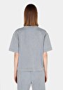 thumb-Afficher les détails de T-shirt À Manches Courtes Gris Regular Fit Droit Femme
