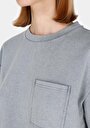 thumb-Afficher les détails de T-shirt À Manches Courtes Gris Regular Fit Droit Femme