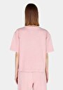 thumb-Afficher les détails de T-shirt À Manches Courtes Rose Regular Fit Droit Femme