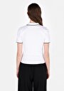 thumb-Afficher les détails de Chemise Polo À Manches Courtes Blanc Droit Slim Fit Femme