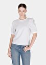thumb-Afficher les détails de T-shirt À Manches Courtes Blanc Regular Fit Rayé Femme