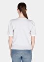 thumb-Afficher les détails de T-shirt À Manches Courtes Blanc Regular Fit Rayé Femme